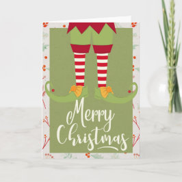 Elf Legs & Feet van de kerstman - Vrolijk kerstfee Kaart