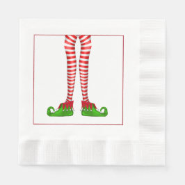 Elf Legs Kerst servetten
