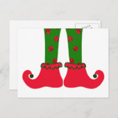 Elf Legs kerstBriefkaart Feestdagenkaart (Voorkant / Achterkant)