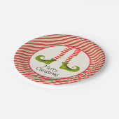 Elf Legs Kerstfeestdag Papieren Bordje (Gekanteld)