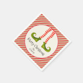 Elf Legs kerstfeestfeest Servet (Hoek)