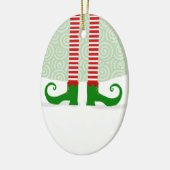 Elf Legs kerstversiering Keramisch Ornament (Links)