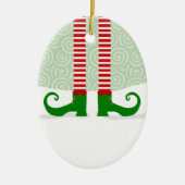 Elf Legs kerstversiering Keramisch Ornament (Voorkant)