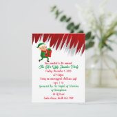 Elf Lelijke Trui Feestelijke Uitnodiging (Staand voorkant)