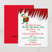 Elf Lelijke Trui Feestelijke Uitnodiging (Voorkant / Achterkant)