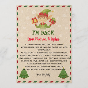 Elf Letter-Sjabloon Kaart