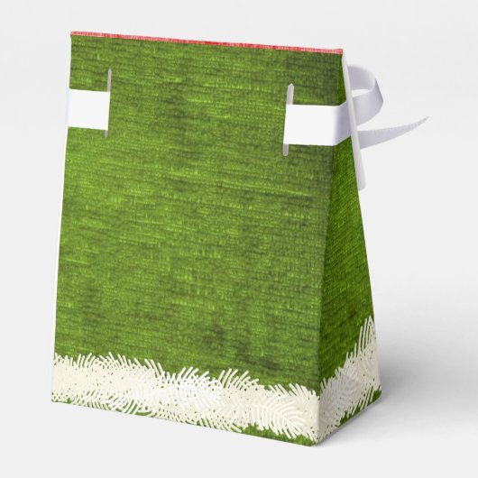 Elf Leuk Kerstfeest Rood en Groen Thema Bedankdoosjes (Achterkant)