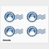 elf-levering noordpool rechthoekige sticker (Vel)