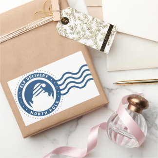 elf-levering noordpool rechthoekige sticker