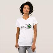 elf lezen santas lange lijst t-shirt (Voorkant volledig)