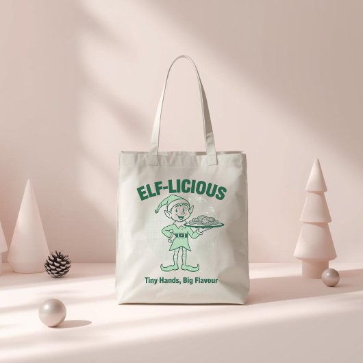 Elf-licious – Grappige Kerst Elf Grappen Tote Bag