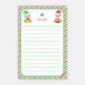 Elf Lijst & Groen, Rood & Wit Frame Post-it® Notes (Voorkant)