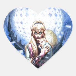 Elf Madonna Hart Sticker