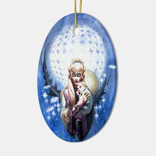 Elf Madonna Keramisch Ornament (Links)