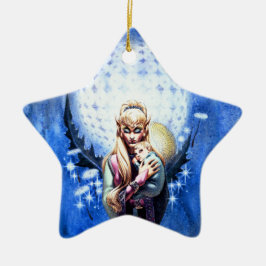 Elf Madonna Keramisch Ornament