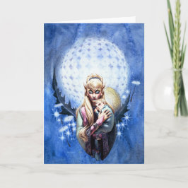 Elf Madonna Wenskaart Feestdagen Kaart