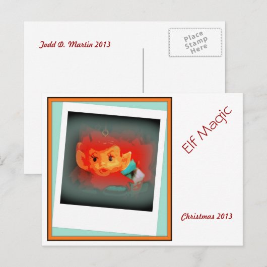 Elf Magic Briefkaart van Todd D. Martin (Voorkant / Achterkant)