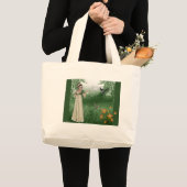 Elf Magic in Grass Field met Hummingvogels Grote Tote Bag (Voorkant (product))