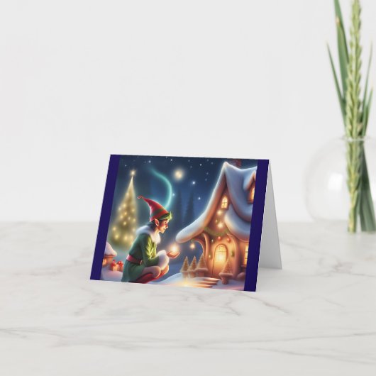 Elf Magie Feestdagen Kaart (Voorkant)