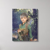 Elf Maiden in het Bos Canvas Afdruk (Voorkant)