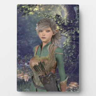 Elf Maiden in het Bos Fotoplaat