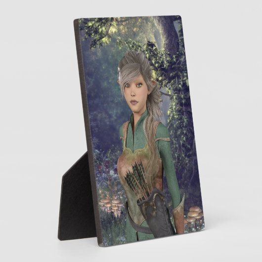 Elf Maiden in het Bos Fotoplaat (Zijkant)