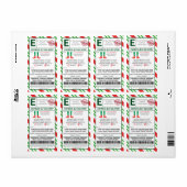 ELF Mail Verzendlabels North Pole Stickers (Full Sheet)
