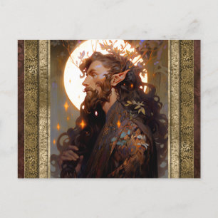 Elf Man Fantasy Kunst Briefkaart