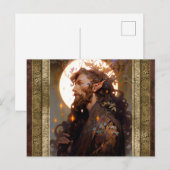 Elf Man Fantasy Kunst Briefkaart (Voorkant / Achterkant)