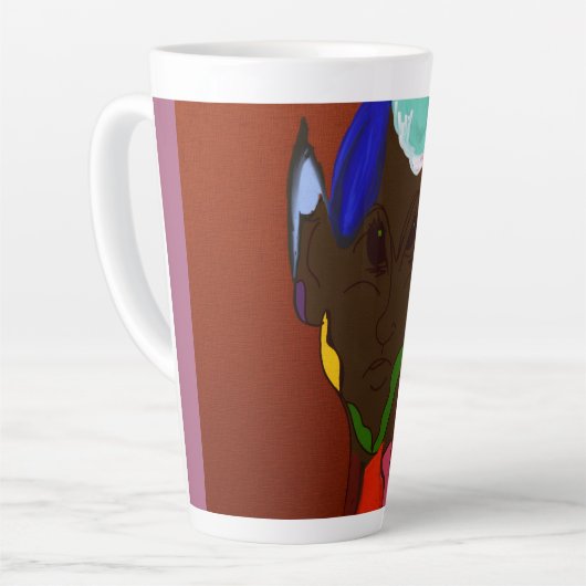 Elf Map Art Latte Mok (Linkerhoek)