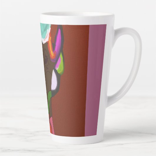 Elf Map Art Latte Mok (Rechts)