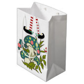 Elf Merry kerstcadeautassen Medium Cadeauzakje (Voorkant Gekanteld)