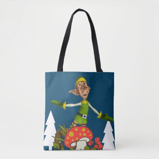 Elf Merry Kerstmis Canvas tassen (Voorkant)