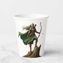 Elf met boog papieren bekers