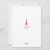 Elf met boom feestdagenkaart (Achterkant)