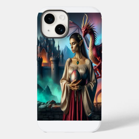 Elf met drakenei Case-Mate iPhone case (Achterkant)