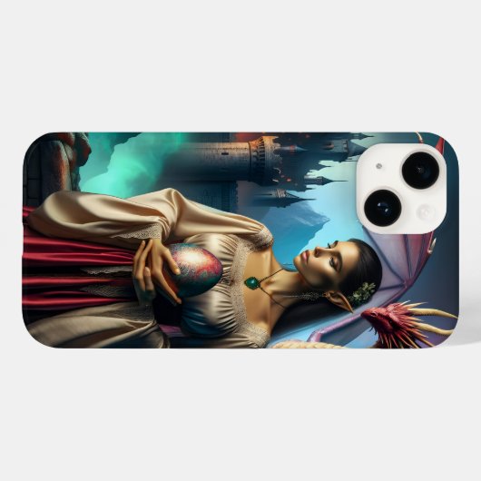 Elf met drakenei Case-Mate iPhone case (Achterkant (horizontaal))