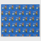 Elf met Dreidel Wrapping Paper Cadeaupapier (Vlak)
