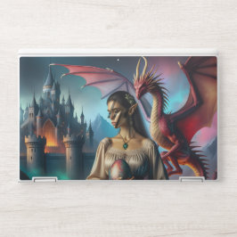 Elf met een drakenei HP laptopsticker