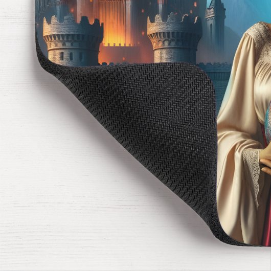 Elf met een drakenei muismat (Hoek)