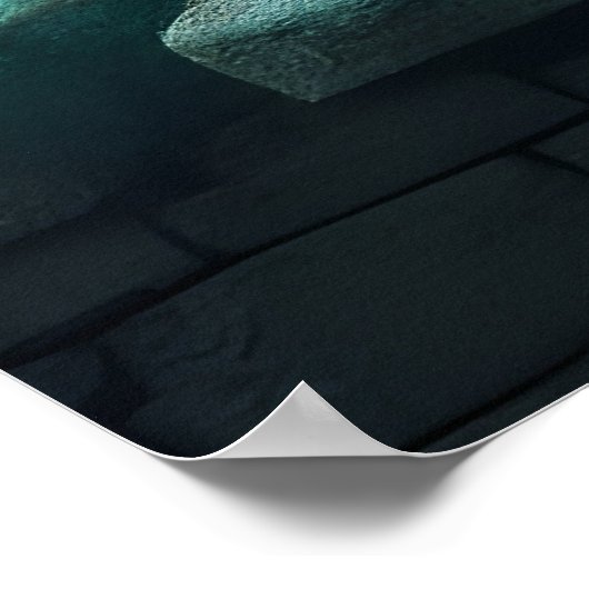 Elf met een drakenei poster (Hoek)