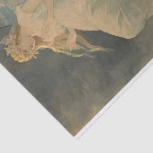 Elf met Iris Blossoms van Alphonse Mucha Tissuepapier (Detail)