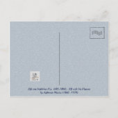 Elf met Iris Flowers door Alphonse Mucha Briefkaart (Achterkant)