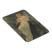 Elf met Iris Flowers door Alphonse Mucha Magneet (Rechterzijde)