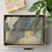 Elf met Iris Flowers door Alphonse Mucha Tissuepapier (Geschenk)