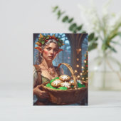 Elf met kerstkoekjes feestdagenkaart (Staand voorkant)