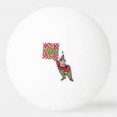 Elf Met Polka Dot Gift 3-sterren ping pong bal Pingpongbal (Voorkant)