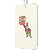 Elf Met Polka Dot Gift auto luchtverfrisser (Links)