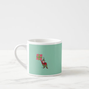 Elf met Polka Dot Gift espresso mok
