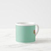 Elf met Polka Dot Gift linker hand espresso mok (Voorkant rechts)